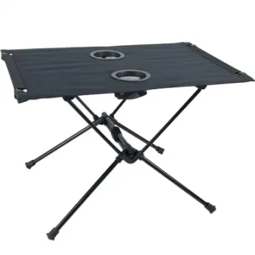 Desert 2 Cup Holders Compact Lightweight Hard Folding Camping Table