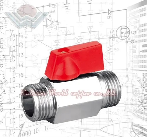 WD-2119 Polished Chromed brass mini ball valve