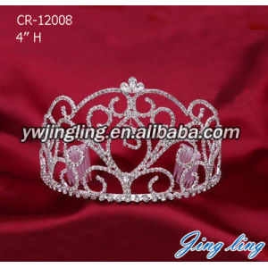 Fashion Rhinestone Pageant Tiaras Wedding Tiara Metal