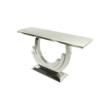 Modern Foshan Siyang Furniture Glass Console Table with Mirror XG004