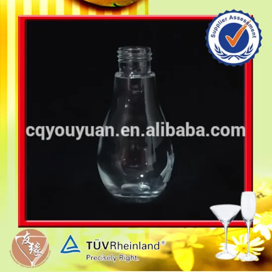 Customized multi-use round glass mini bottles 50ml