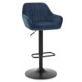 Velvet liftable armrest bar chair