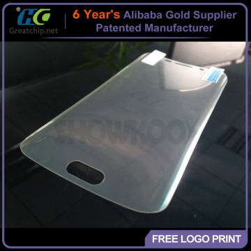 2016 New arrive for Samsung Galaxy S7 high clear full Curved Screen Protector PET Film