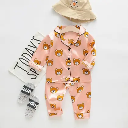 Pajamas Pure Cotton Baby Long Johns Home Clothes
