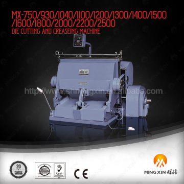 Platen Diecutting and creasing machine