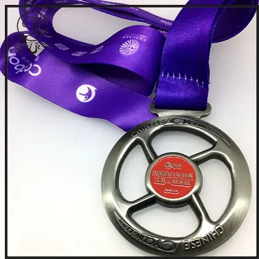 Cycling League Medal ribbon of honor game display
