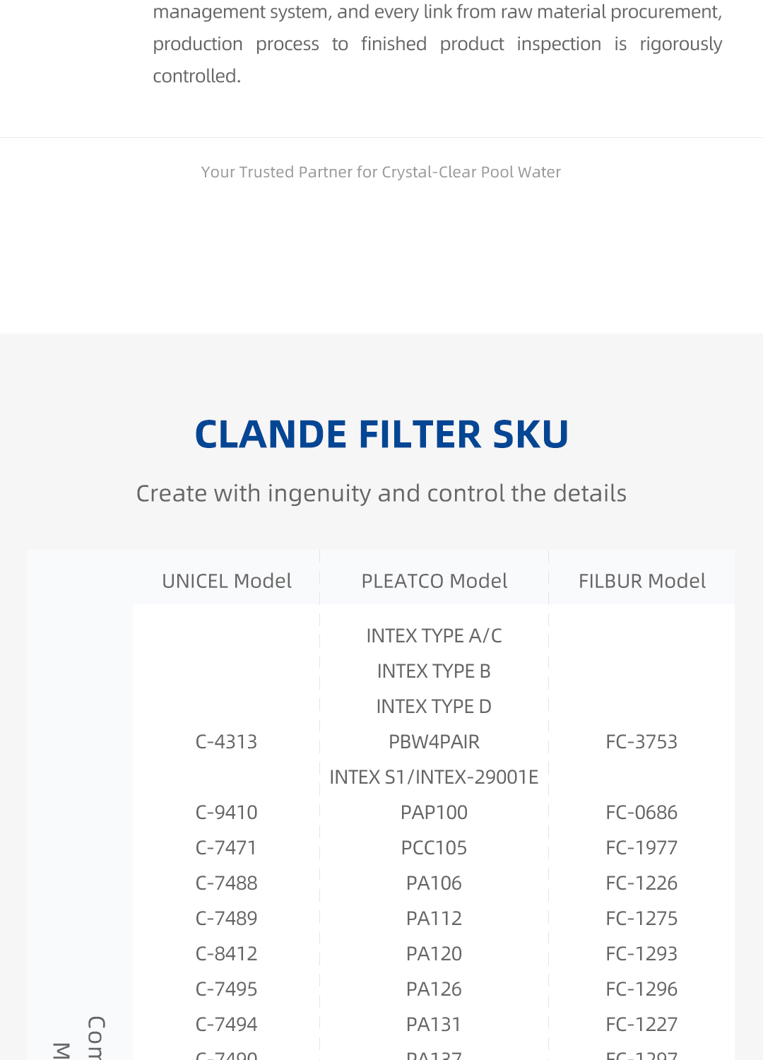 swimming pool filter cartridge