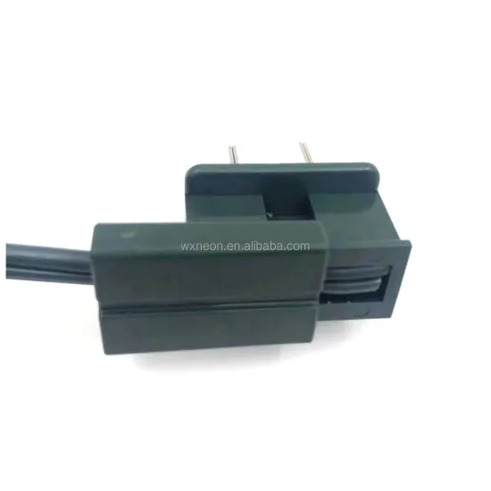 Green Black White Plastic Electrical Plug SPT-1 Male 125V 8A for Lighting Accessories