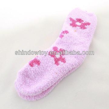 Fashion microfiber fuzzy winter socks