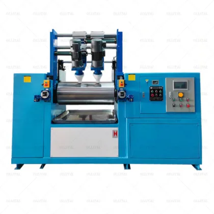 Two Roll Rubber Mixing Mill: New Two Drum Lab Rubber Electric Heating Mixing Mill