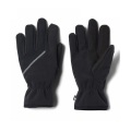Sports gloves fleece fabric black grey color