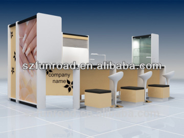 Customize Design Colorful Nail Bar station with LED light