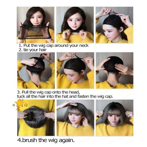 25 Inches Long Straight Wig with Bangs Pink Wig Heat Resistance Women