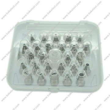 26pcs Stainless steel cake icing decorating nozzles set