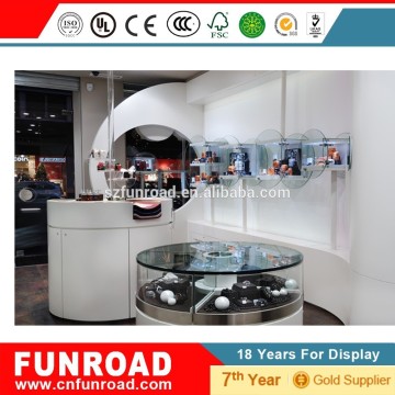 wooden comete glass display showcase for hot sale
