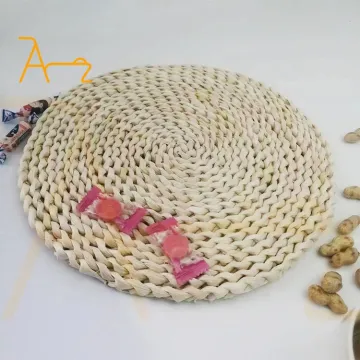 Wholesale Custom Charger Plates, Wedding Event Table Decor, Coasters, and Hand Woven Corn Fur Placemats