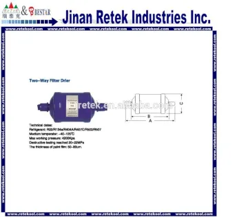 Screw connection two way filter drier