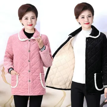 Dollars Model YLC019 Women's XL-4XL Wholesale Fast Ship Cold Weather Winter Puffer Coat with Florals