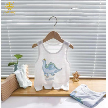 귀엽고 귀여운 만화 동물 프린트 어린이 조끼