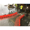 Sistema de pared de barrera de control de inundación temporal