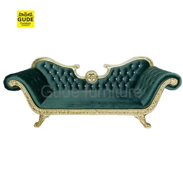 Royal Luxe: High-End Leather Wedding Sofa for Bride and Groom