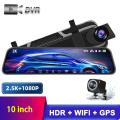 10inch Full HD καθρέφτη Dash Cam Cam Camper