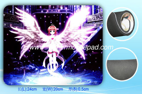 Rectangular Rubber Cloth Mouse Pads With Customized Picture