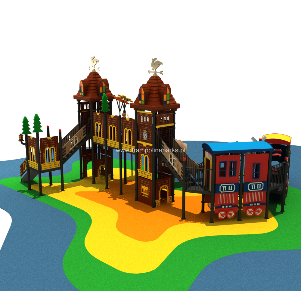 Egoalplay Kids Adventure Play, Plastic Slide Complex