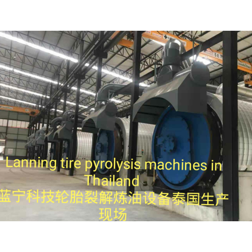 Semi-automatic old rubber pyrolysis equipment