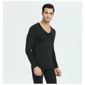 Men's Thermal Underwear Top Sleeveless Vest for Autumn Winter Outdoor Activity