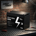 bateria profunda 50Ah 1.28kWh do ciclo LiFePO4 de 24V