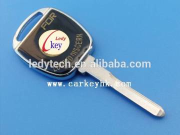 Smart car key auto crystal key shell blank cover with YM30 blade
