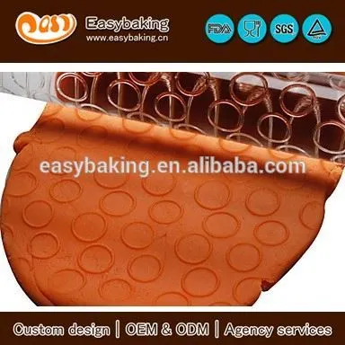 Wholesale food grade bubble acrylic embossing rolling pin for DIY cake decoration