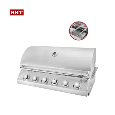 Outdoor Kitchen Burner Gas Grill Easy to Clean Camping Barbecue Grill Chef BBQ Grill