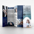 Impresión de muestra de diseño de folleto de promoción de papel impreso A4
