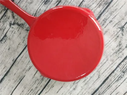 cast iron enamel frying pan/skillet