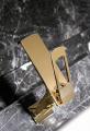 Modern Gold Faucet Basin Mixers Single Handle Waterfall Faucet Wall Mounted Basin Tap