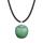 3D Aventurine Apple Pendant Necklace for Women Girls