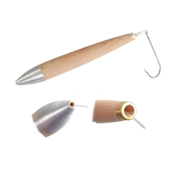 4 to 8 Inch Cedar Plug Fishing Lures for Tuna, Marlin, and Carnivorous Fish