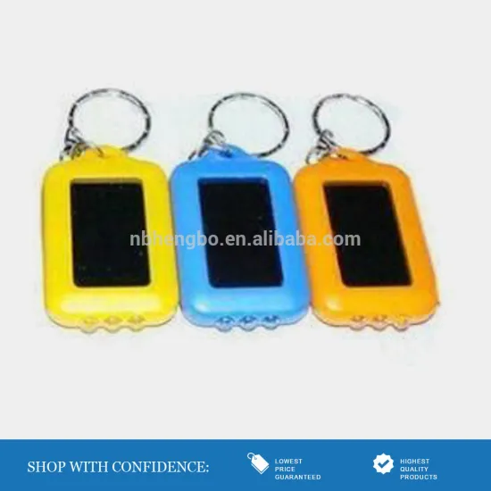 colorful personalized solar led key chain
