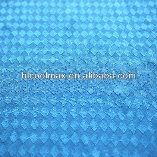 cooldry shining curtain jacquard knitted lattice fabric
