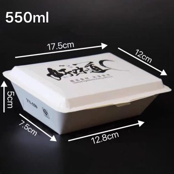 550ml Black Lettered One Piece Paper Takeaway Box