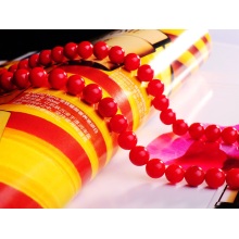 4MM Round Red Coral Gemstone Beads for DIY Jewelry