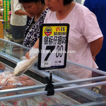 hot sale plastic price tag stand for shelves