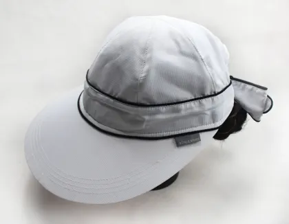 Plastic printing pvc sun visor Ladies Sun Visors With Beautiful Decorations