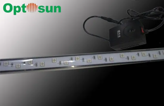 Waterproof Diy 1400mm Aquarium Led Light Bar With 42pcs Leds In Yellow Red , 24volt