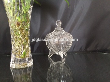 2016 hot sale Sweet Elegant Glass Candy Jar