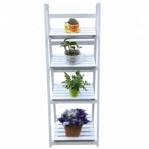 Wood Flower Storage Stand Rack Wooden Flower Shelf Ladder Garden Balcony Outdoor Display Supplier