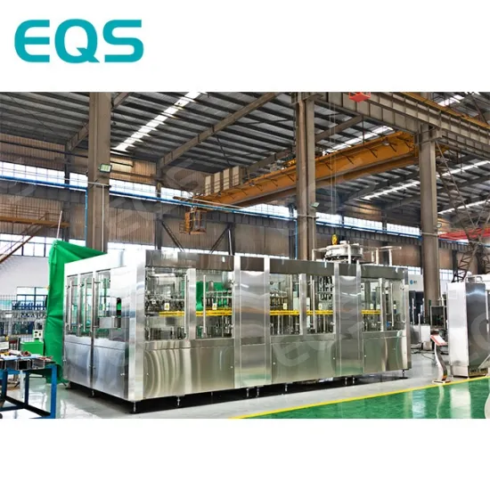 High Efficiency 15000BPH Glass Bottle 3-in-1 Filling and Sealing Machine for Fruit Juice