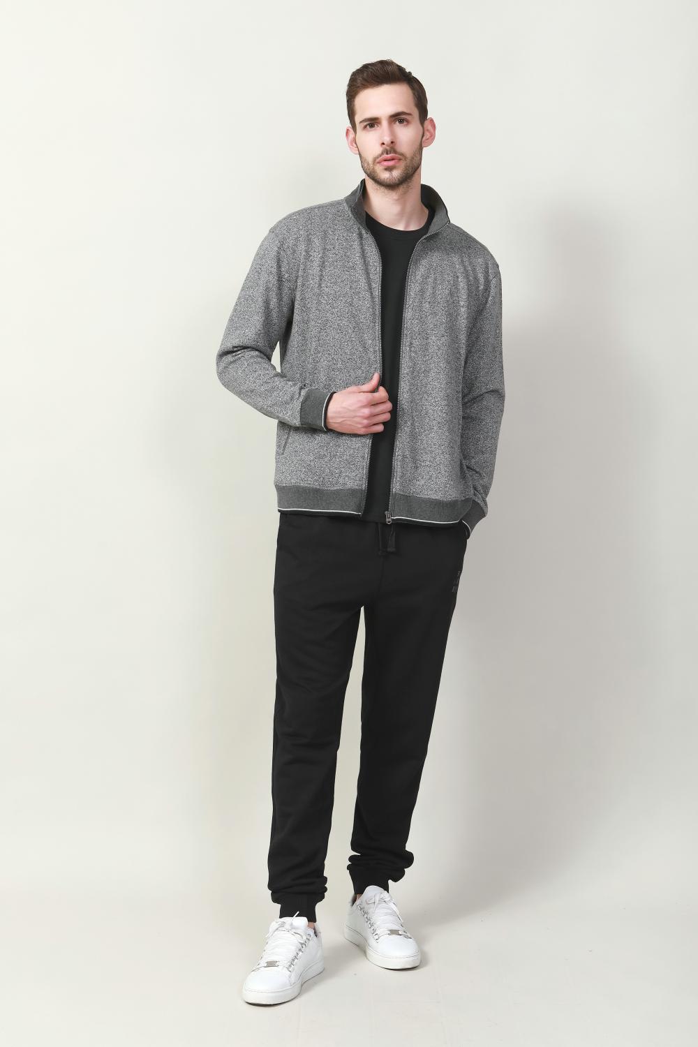 men's two side pocket zip jacket